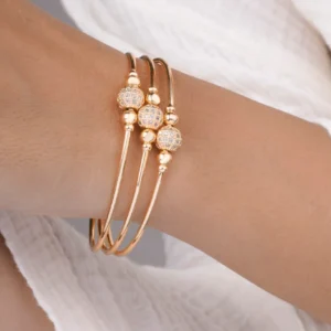Set of 3 Gold-Tone Bangle...