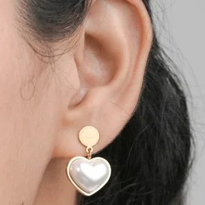 Golden Heart Pearl Drop...