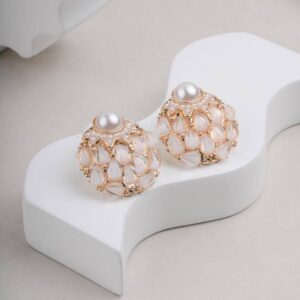 Pack of 2: Golden Half-Hoops...