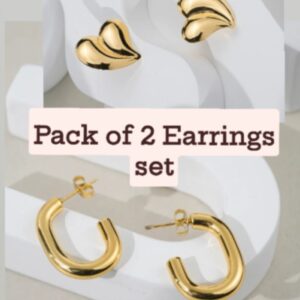 Pack of 2: Golden Double-Wave...